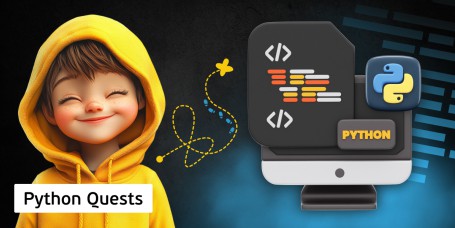 Python Quests. Learn the language in a fun way - Programming for children in {city_im}